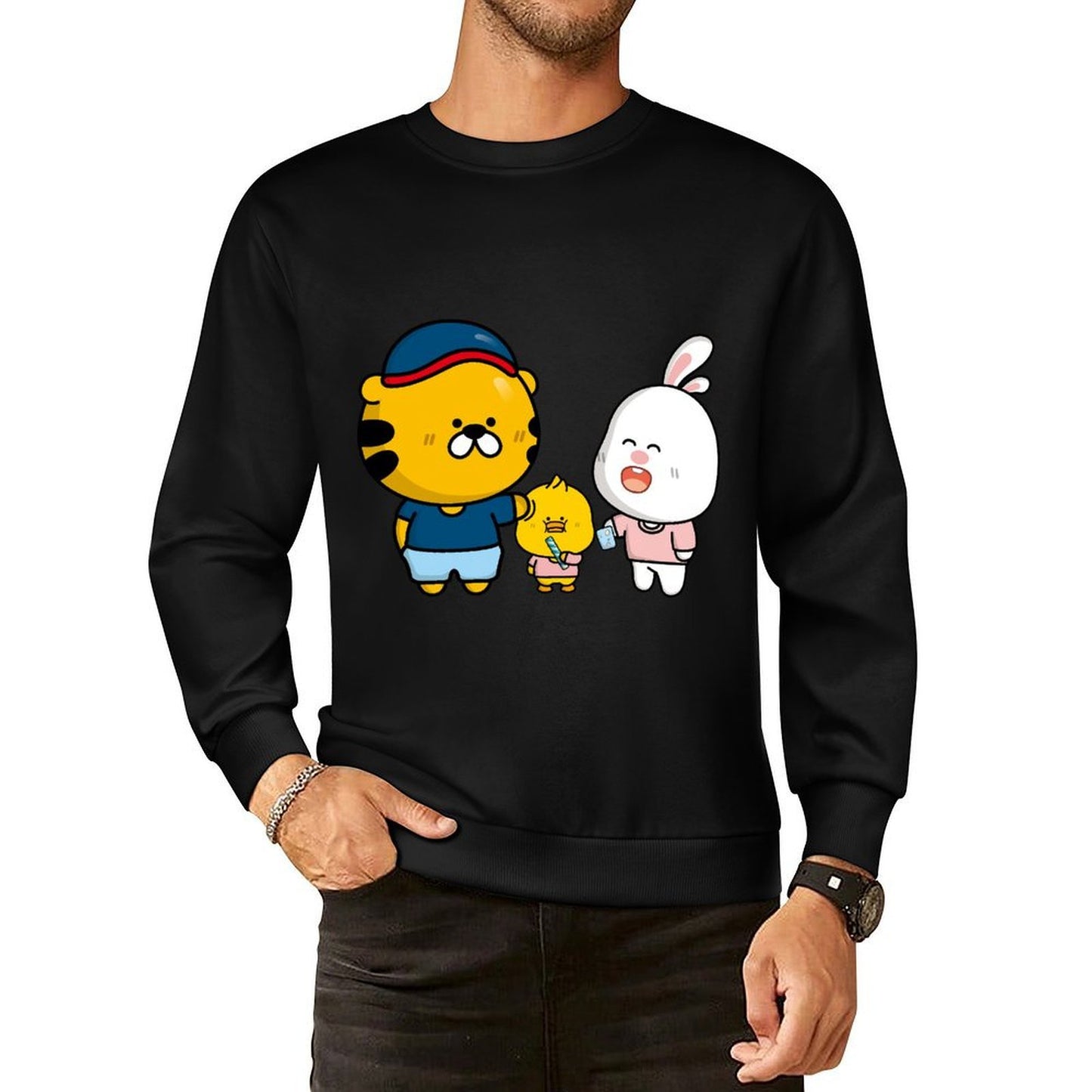IPBR 250g Crew Neck Long Sleeve Sweatshirt Front GraphicCrew Neck Long Sleeve Sweatshirt4001158