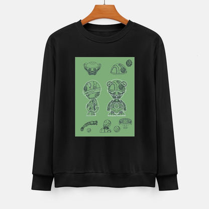 IPIB 250g Crew Neck Long Sleeve Sweatshirt Front GraphicCrew Neck Long Sleeve Sweatshirt6000008-2