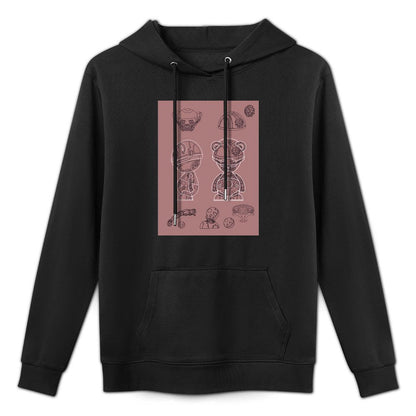 IPIB 250g Hooded Pocket Sweatshirt Front GraphicMen's Hooded  Sweatshirt6000008-6