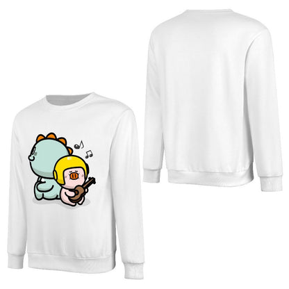 Front Patterned Long Sleeve TopPrinting Minimal