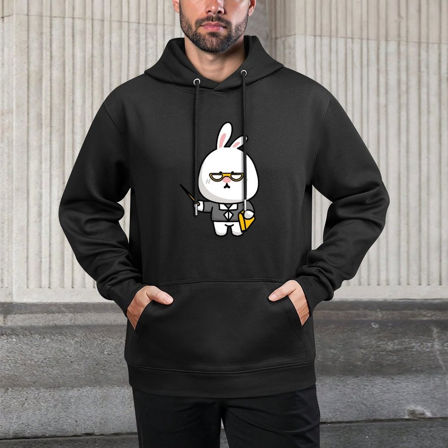 Smooth Feel Pocket Tee Front Graphic Hoodies