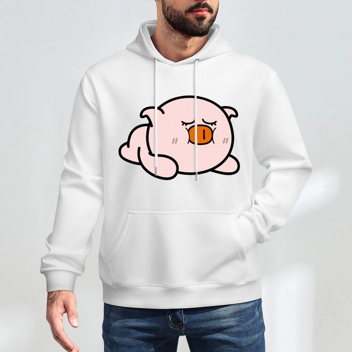 Smooth Feel RelaxFit Front Graphic Hoodies