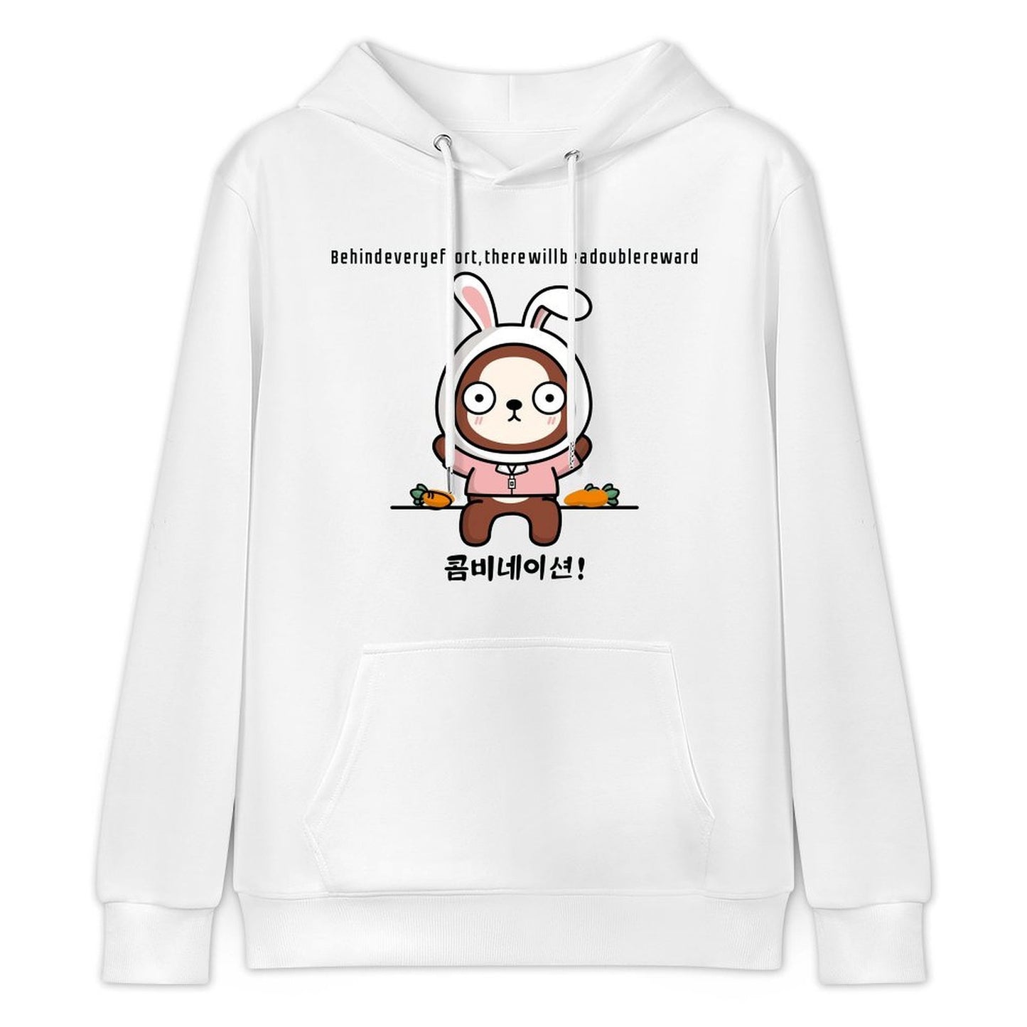 Front Graphic HoodiesCrisp Print Plain