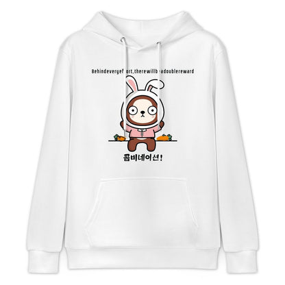 Front Graphic HoodiesCrisp Print Plain