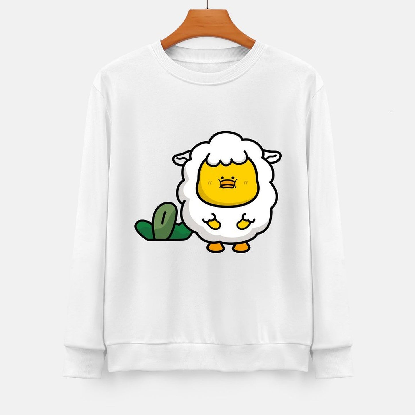 Front Patterned Long Sleeve TopDurable AllDay