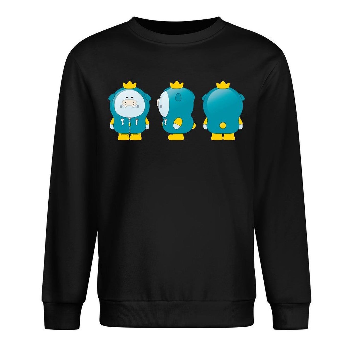 Front Patterned Long Sleeve TopEdition Printed