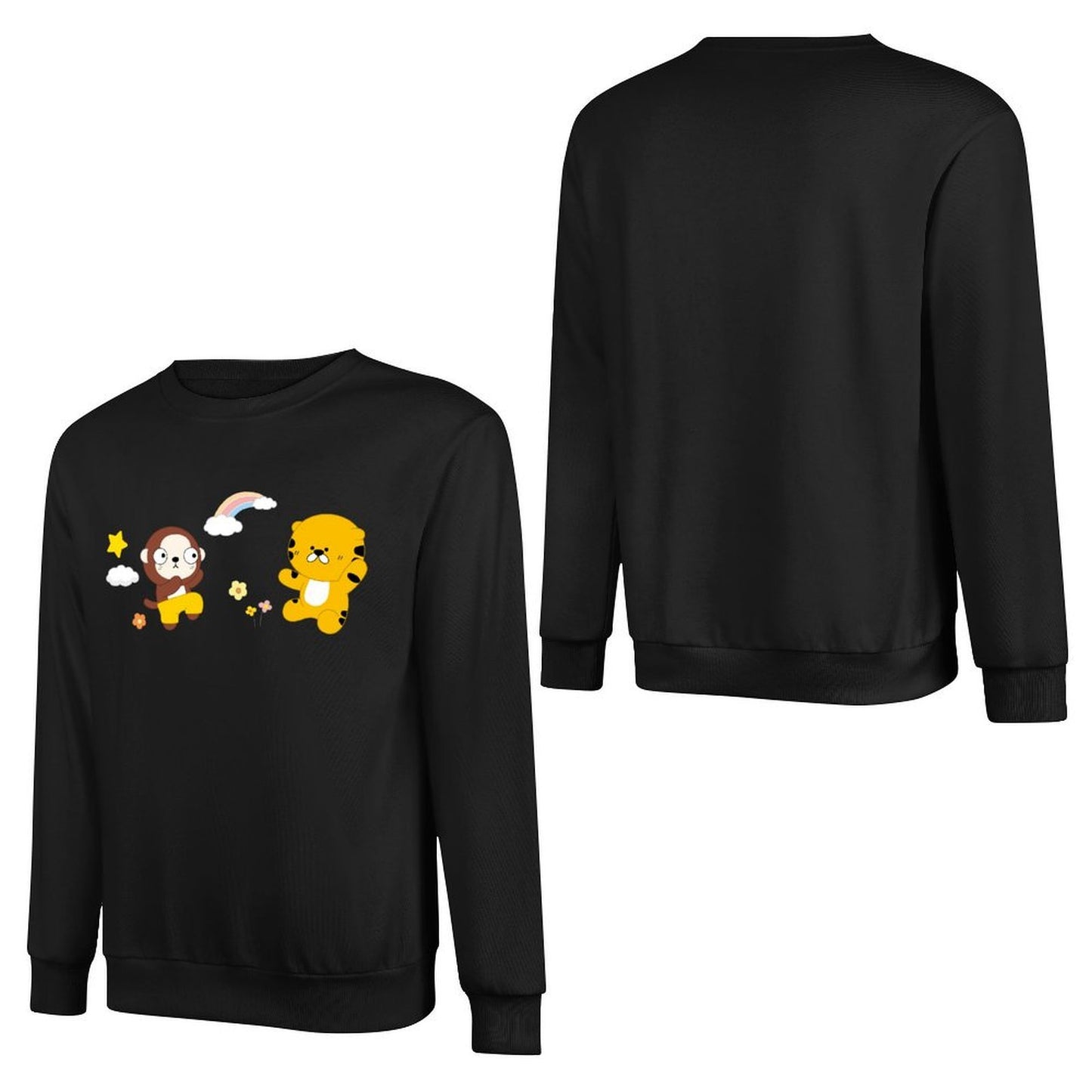 Front Patterned Long Sleeve TopOriginal Recycled