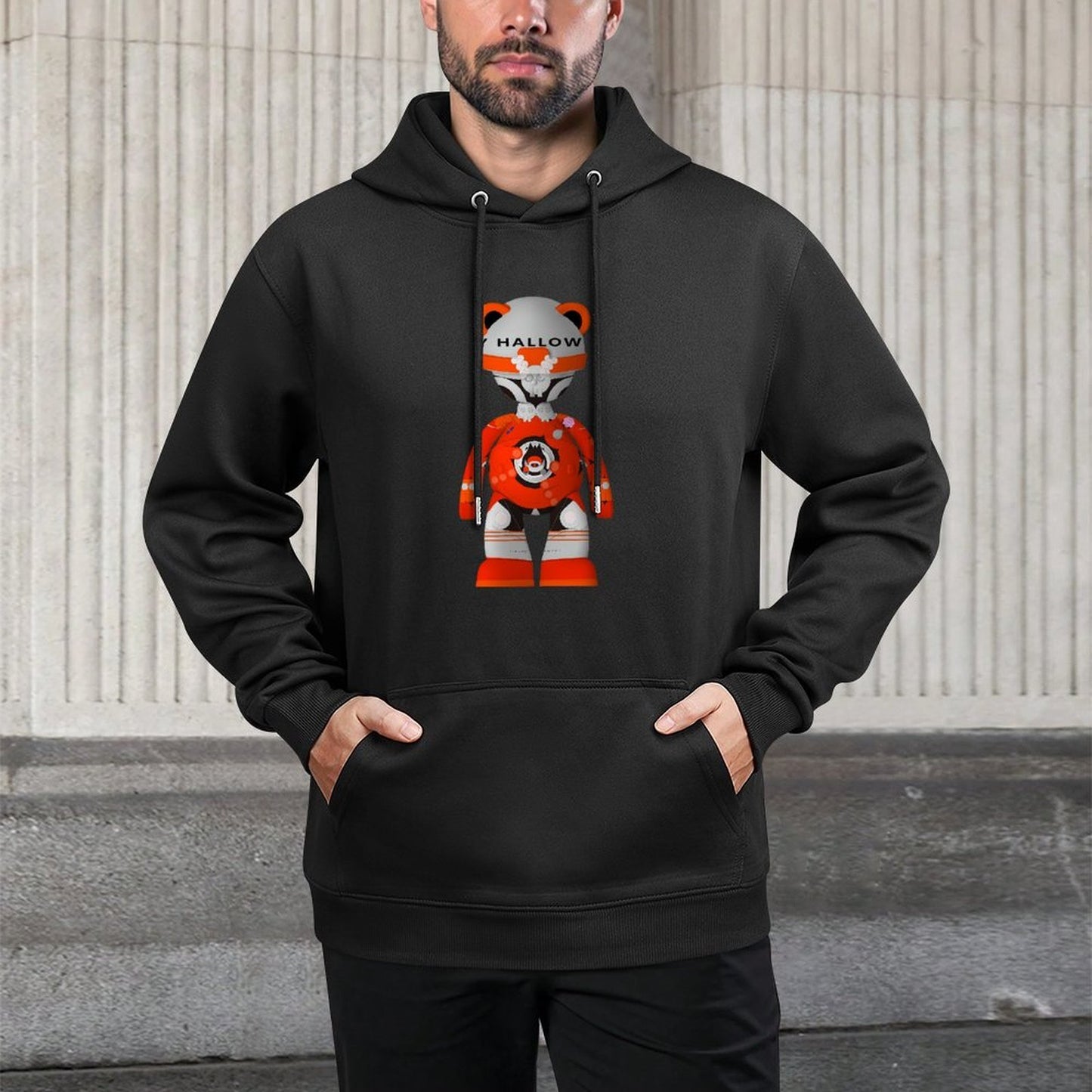 IPIB 250g Hooded Pocket Sweatshirt Front GraphicMen's Hooded  Sweatshirt6000111-2