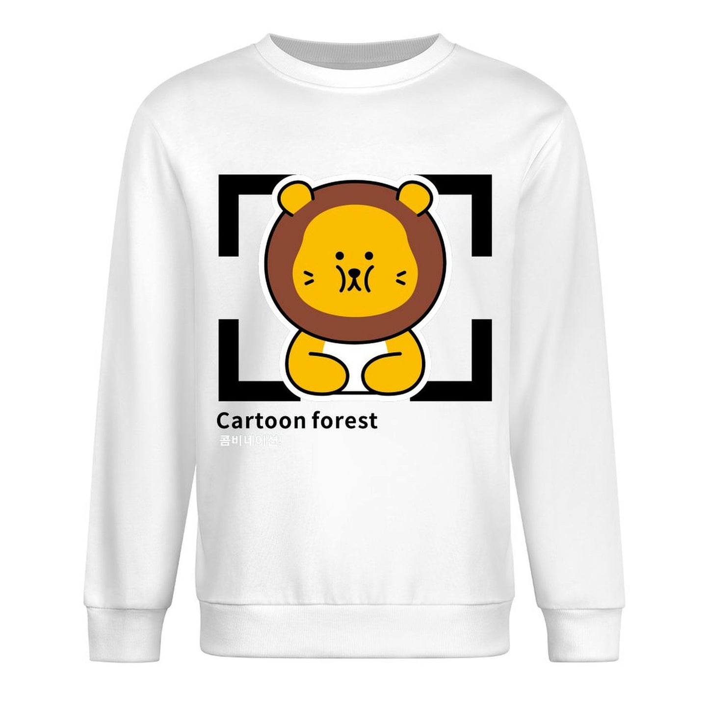 Front Patterned Long Sleeve TopClassicStyle Fade-Proof