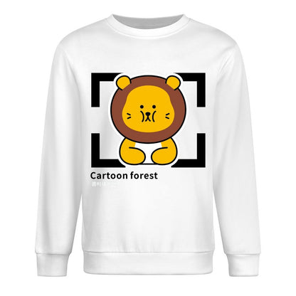 Front Patterned Long Sleeve TopClassicStyle Fade-Proof