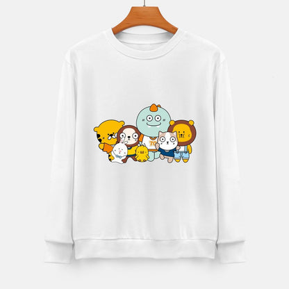 Front Patterned Long Sleeve TopHeavyweight Wrinkle-Free