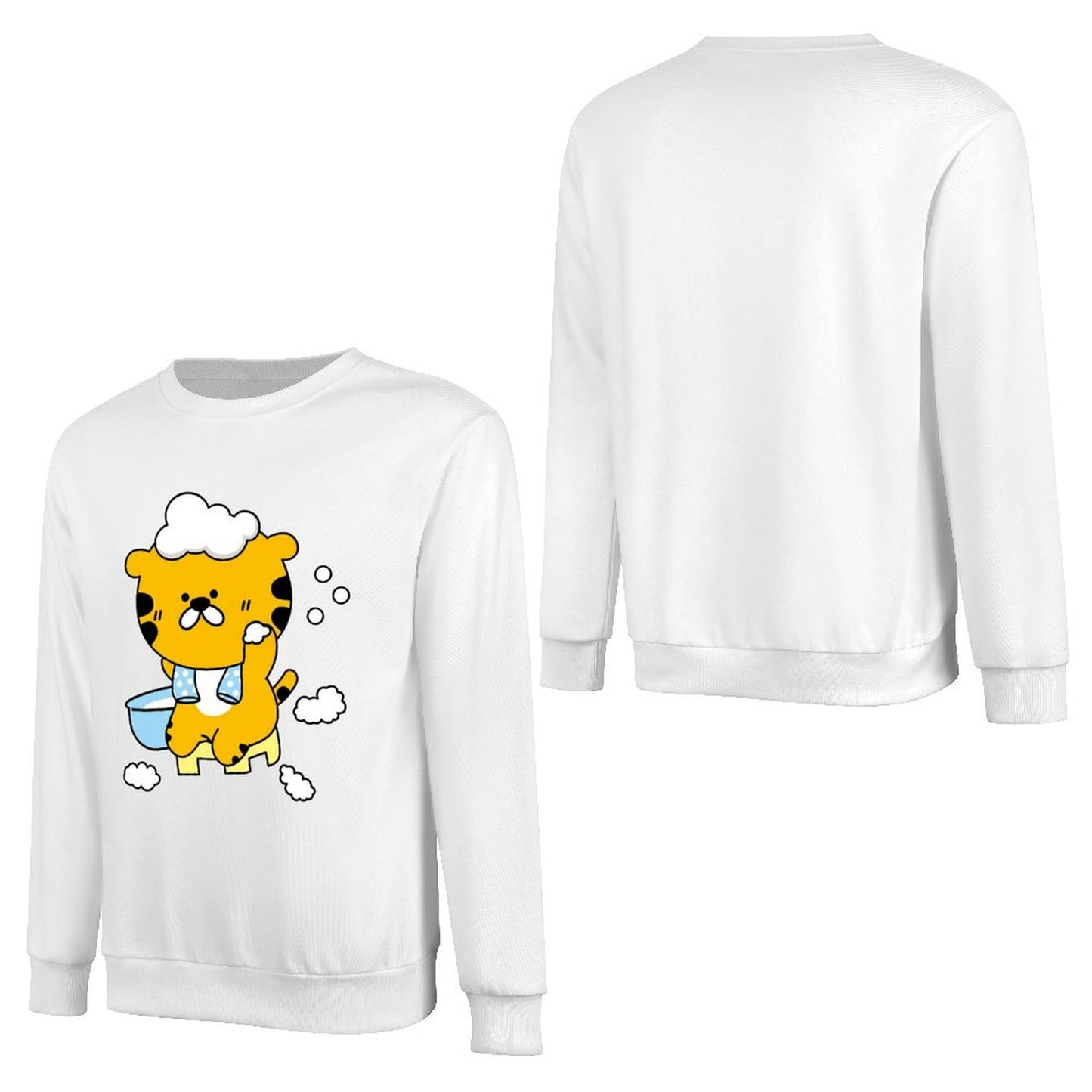 Front Patterned Long Sleeve TopTimelessComfort Fade-Resistant