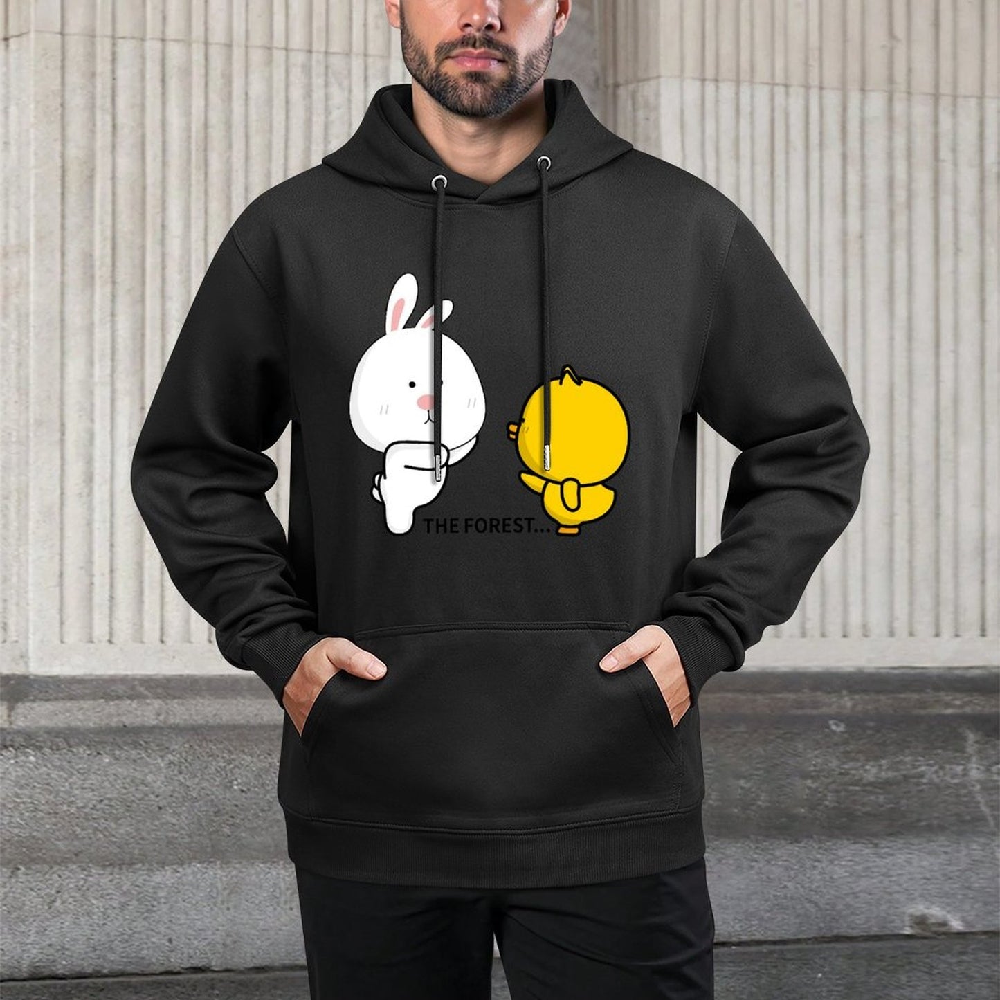 DailyFit Minimal Front Graphic Hoodies