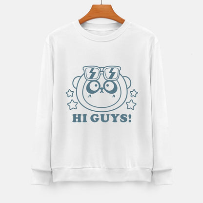 Front Patterned Long Sleeve TopActiveWear Soft