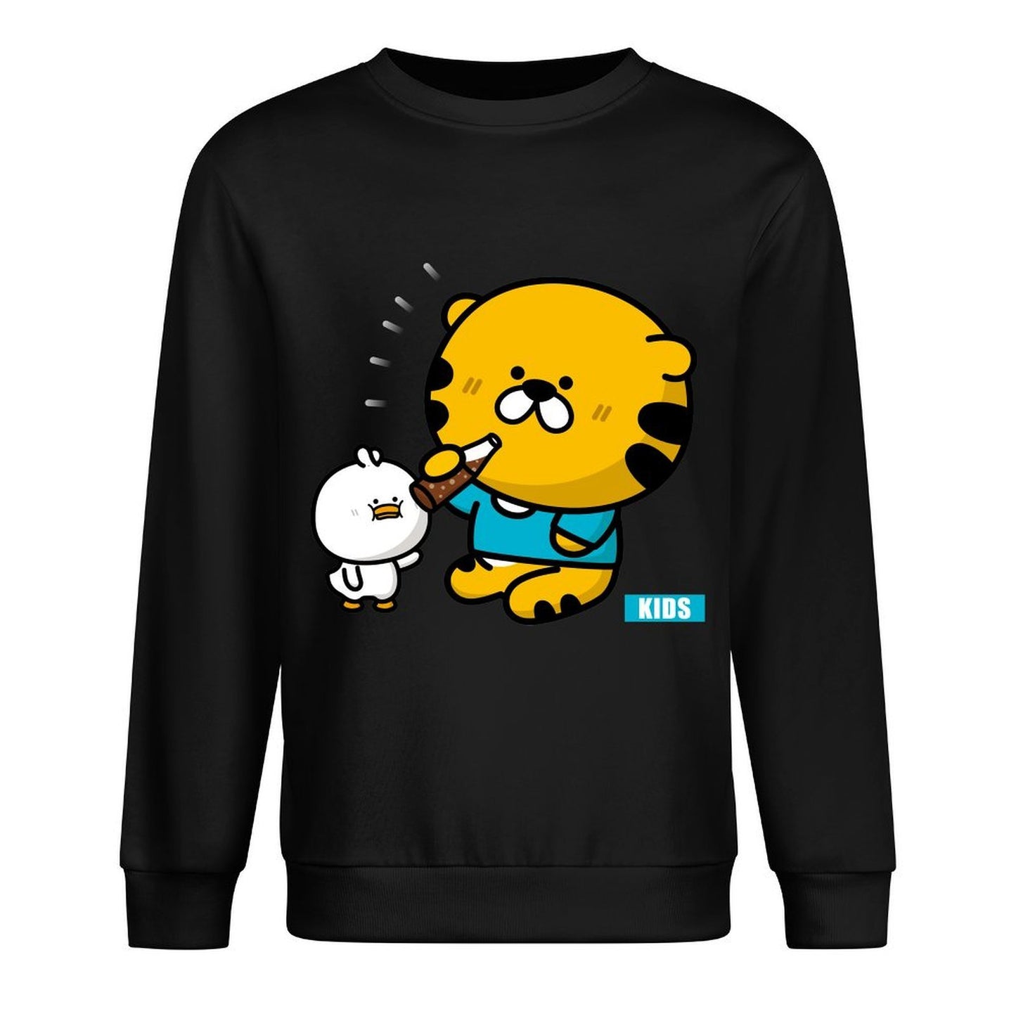 Front Patterned Long Sleeve TopNeutral Unisex