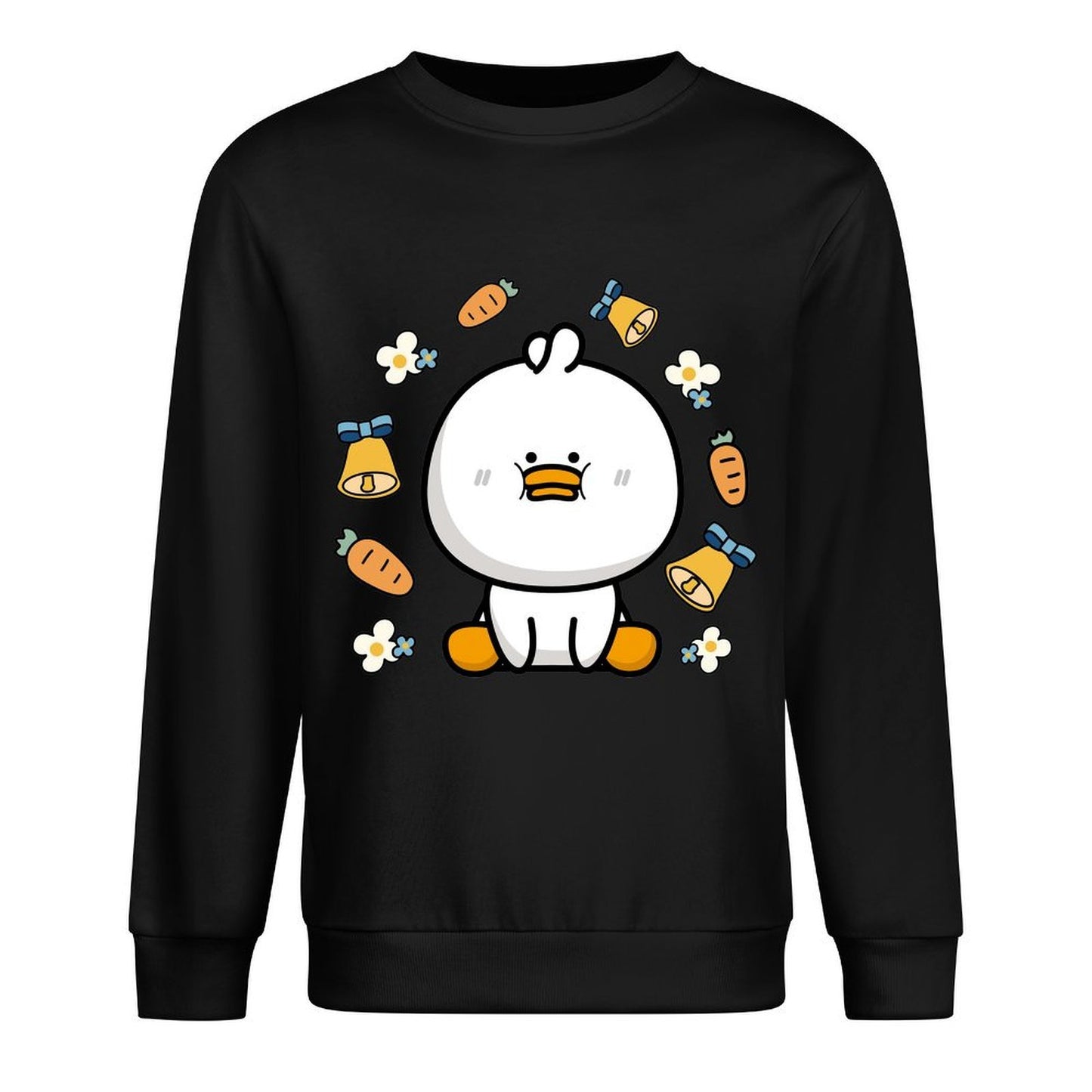 Front Patterned Long Sleeve TopColorfast Unisex