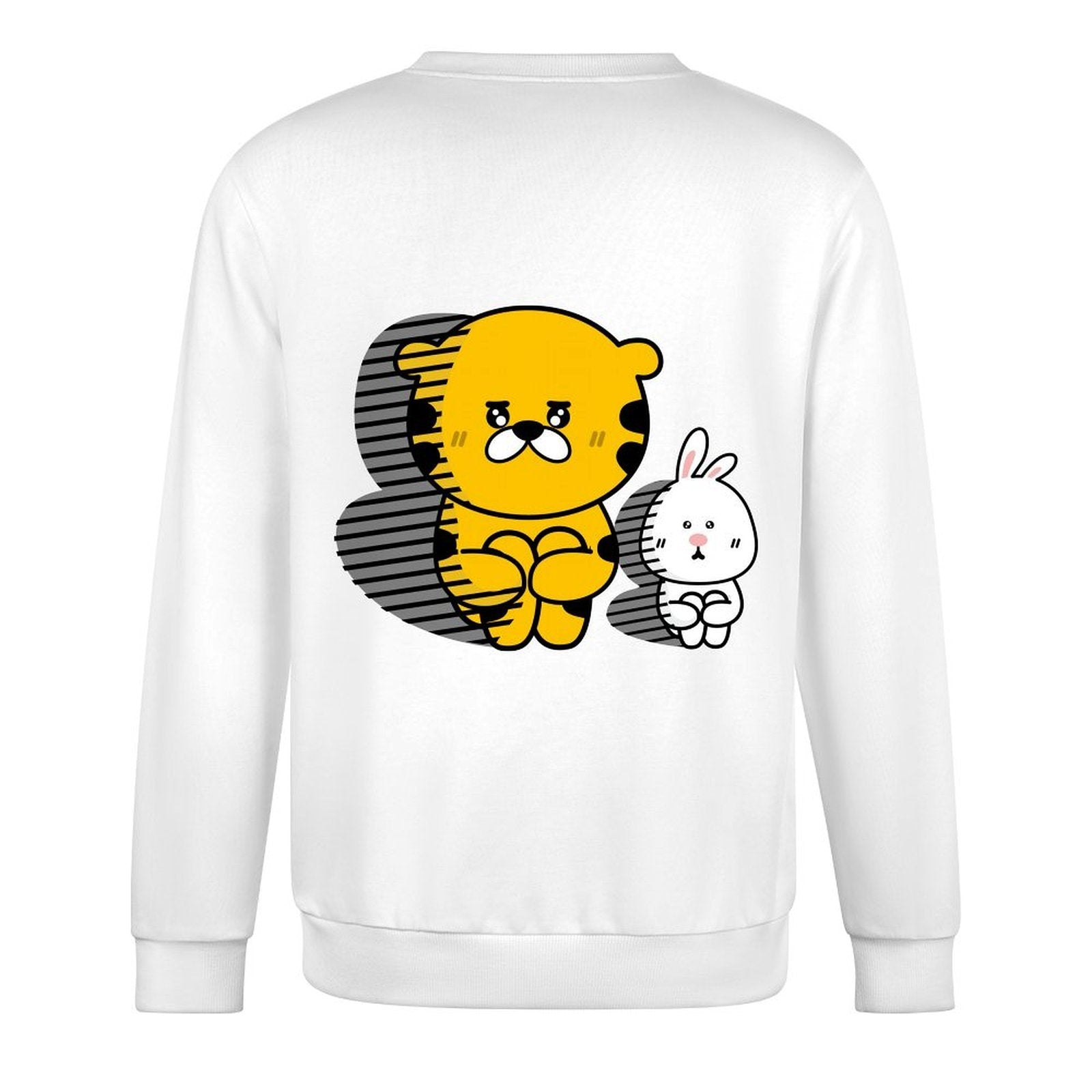 Long-sleeved crew neck sweatshirtEasyStyle Batch-Printed Long Sleeve
