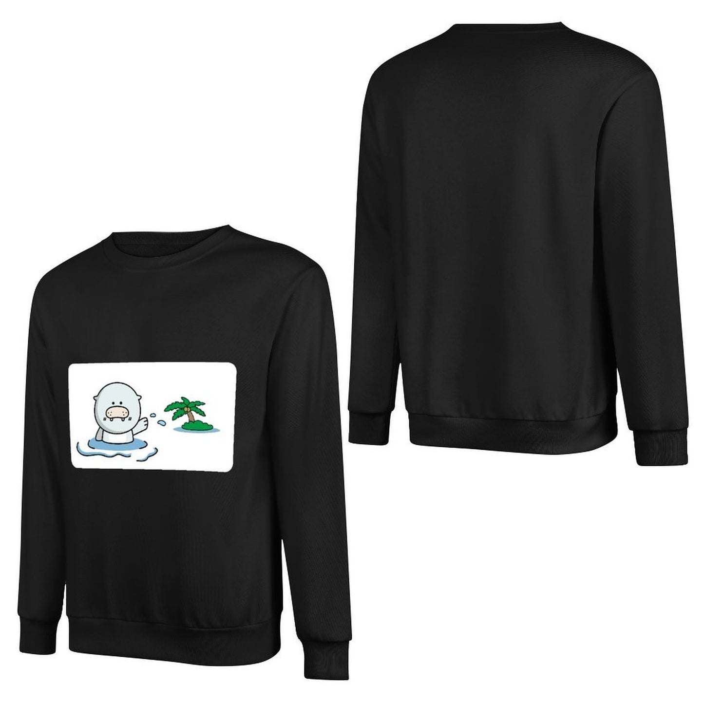 Front Patterned Long Sleeve TopFresh Strong