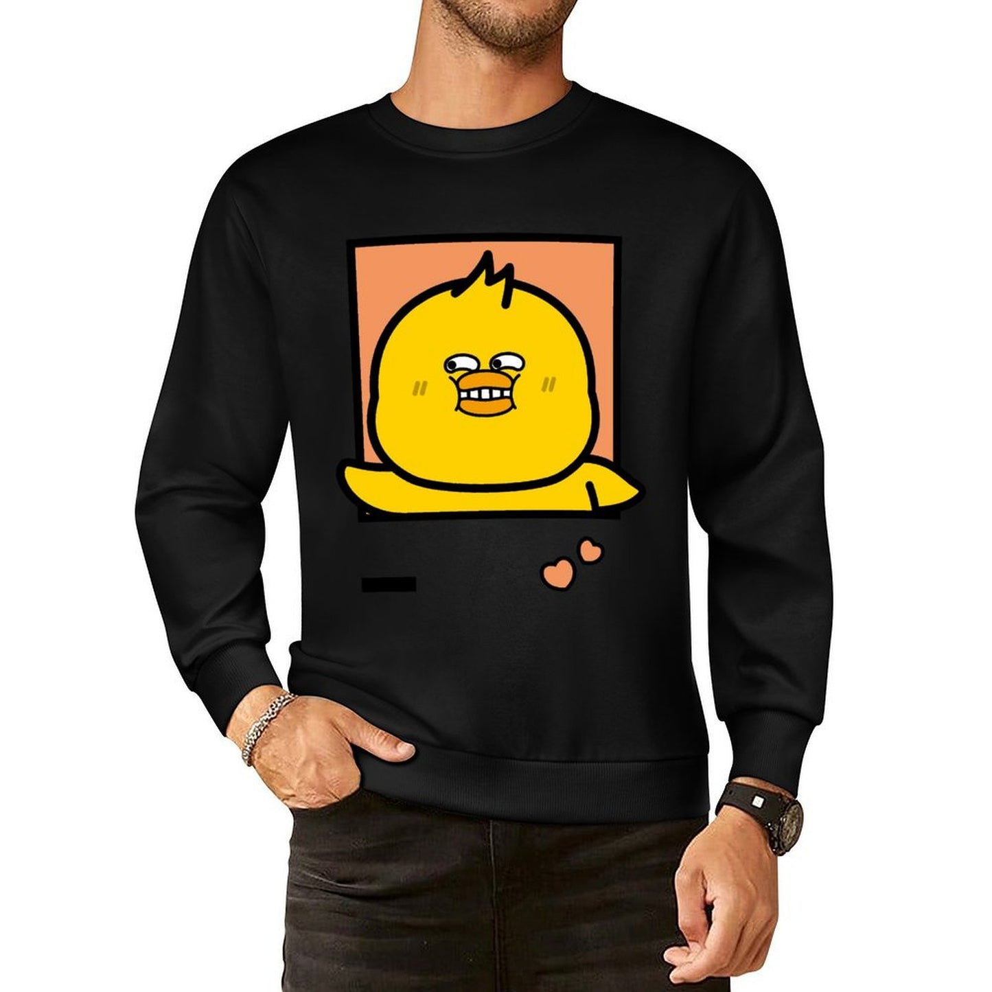 Front Patterned Long Sleeve TopSimple Premium Finish