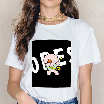 Unisex Fitted Front Graphic T-shirt