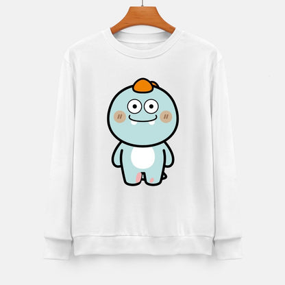 Front Patterned Long Sleeve TopLooseFit StreetFit