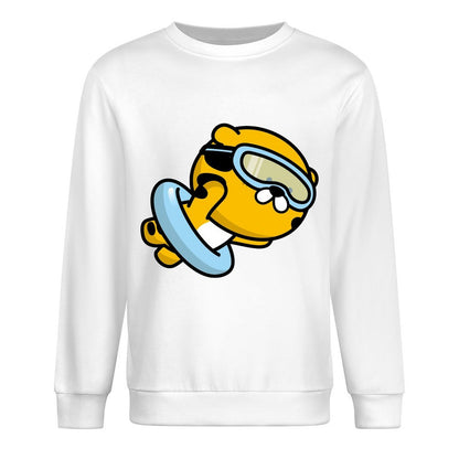 Front Patterned Long Sleeve TopClassicLine Relaxed Fit