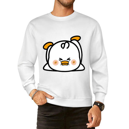 Front Patterned Long Sleeve TopClean Edges Solid