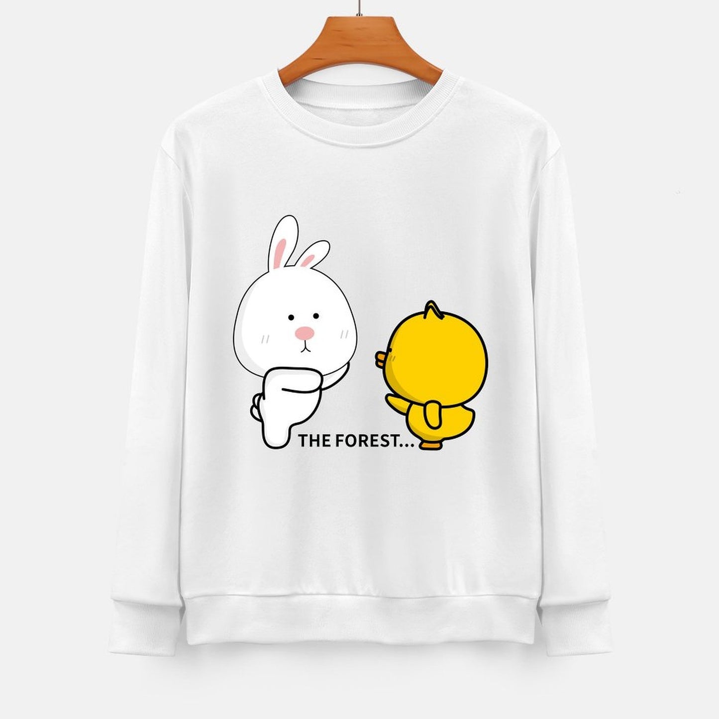 Front Patterned Long Sleeve TopCasual Wrinkle-Free