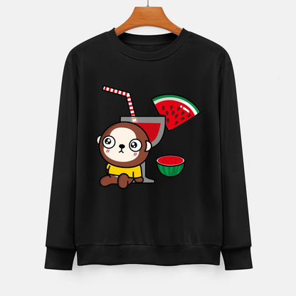  Front Patterned Long Sleeve TopDaily ClassicStyle