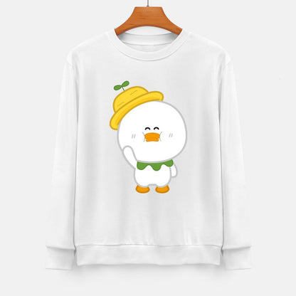 Front Patterned Long Sleeve TopLifestyleLine Crew Neck