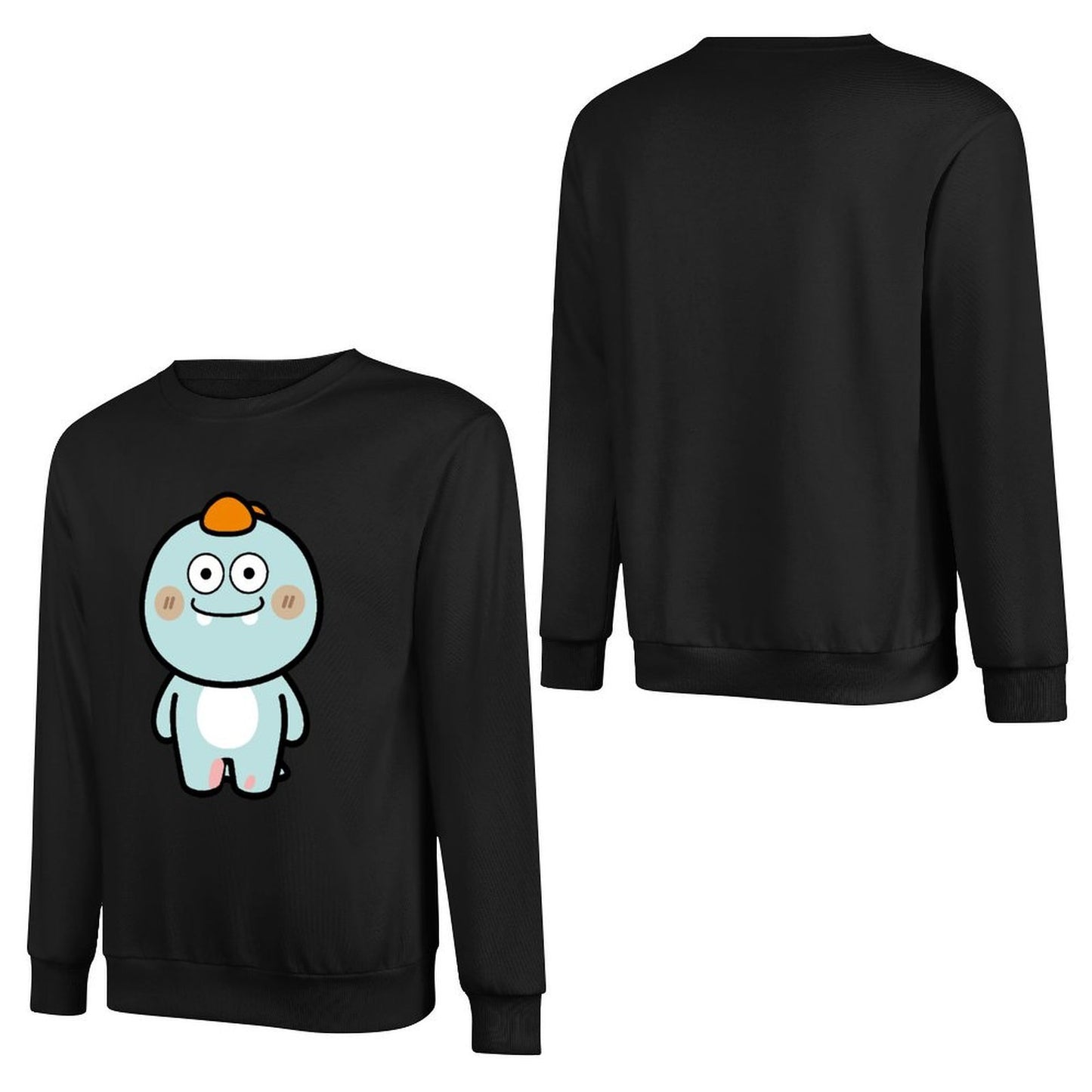 Front Patterned Long Sleeve TopLooseFit StreetFit