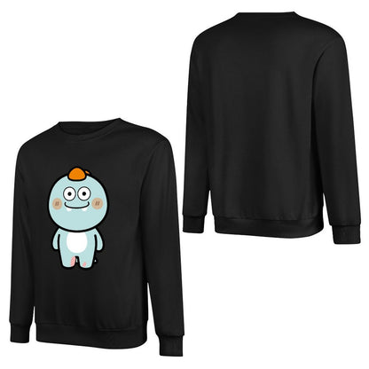 Front Patterned Long Sleeve TopLooseFit StreetFit