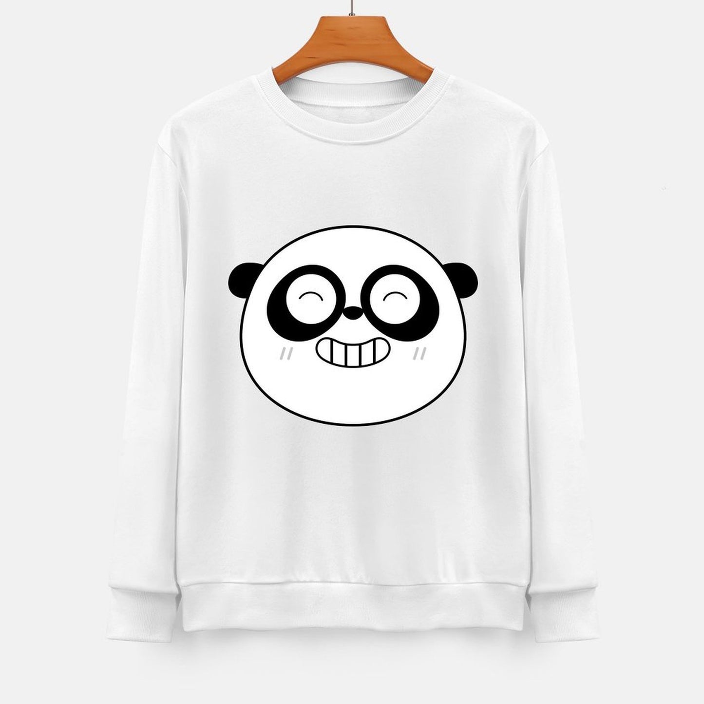 Front Patterned Long Sleeve TopRelaxed Crisp Print