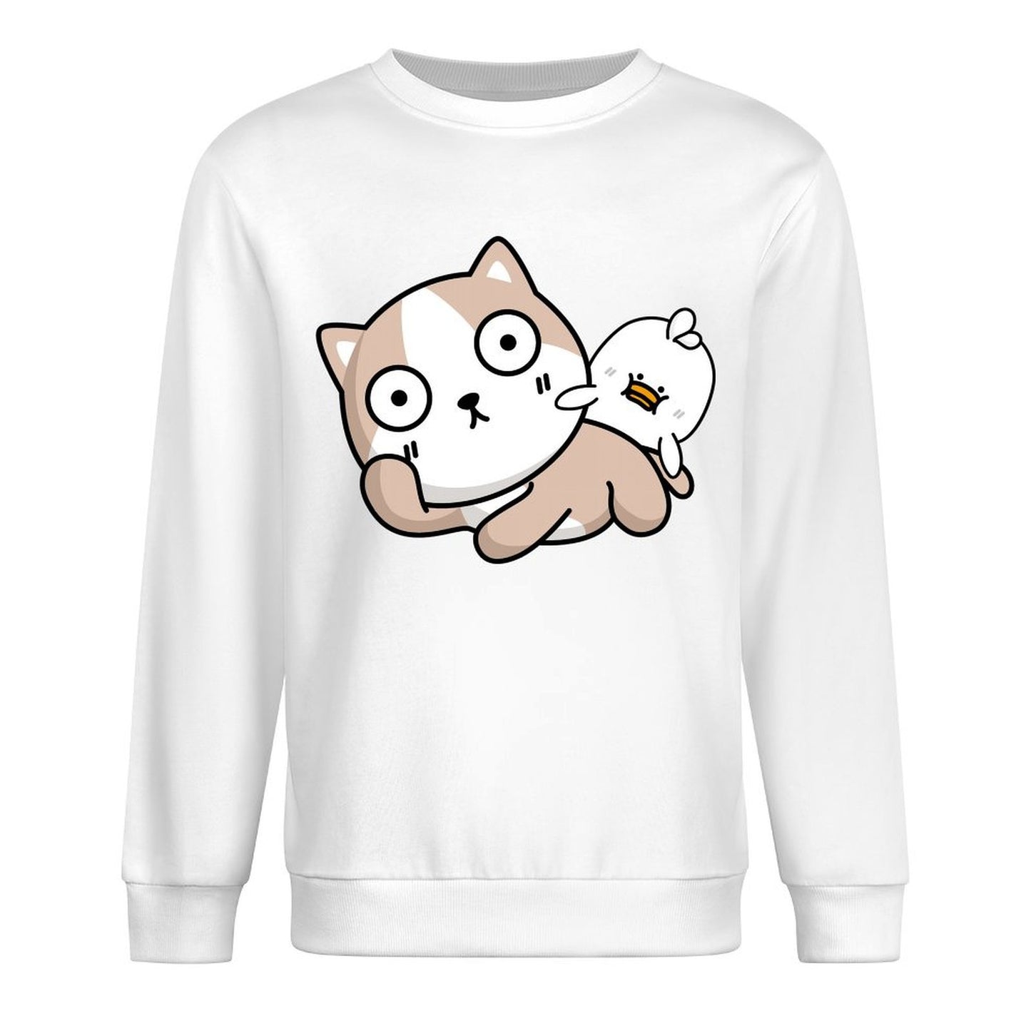 Front Patterned Long Sleeve TopRelaxed RegularFit