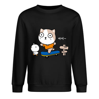 Front Patterned Long Sleeve TopRetro Chill