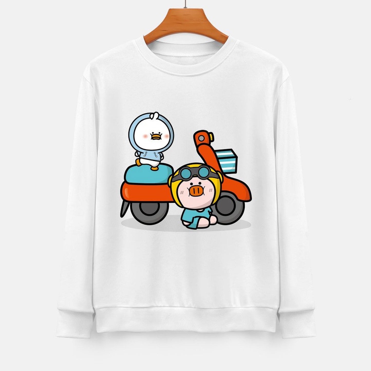 Front Patterned Long Sleeve TopStreetStyle Comfort