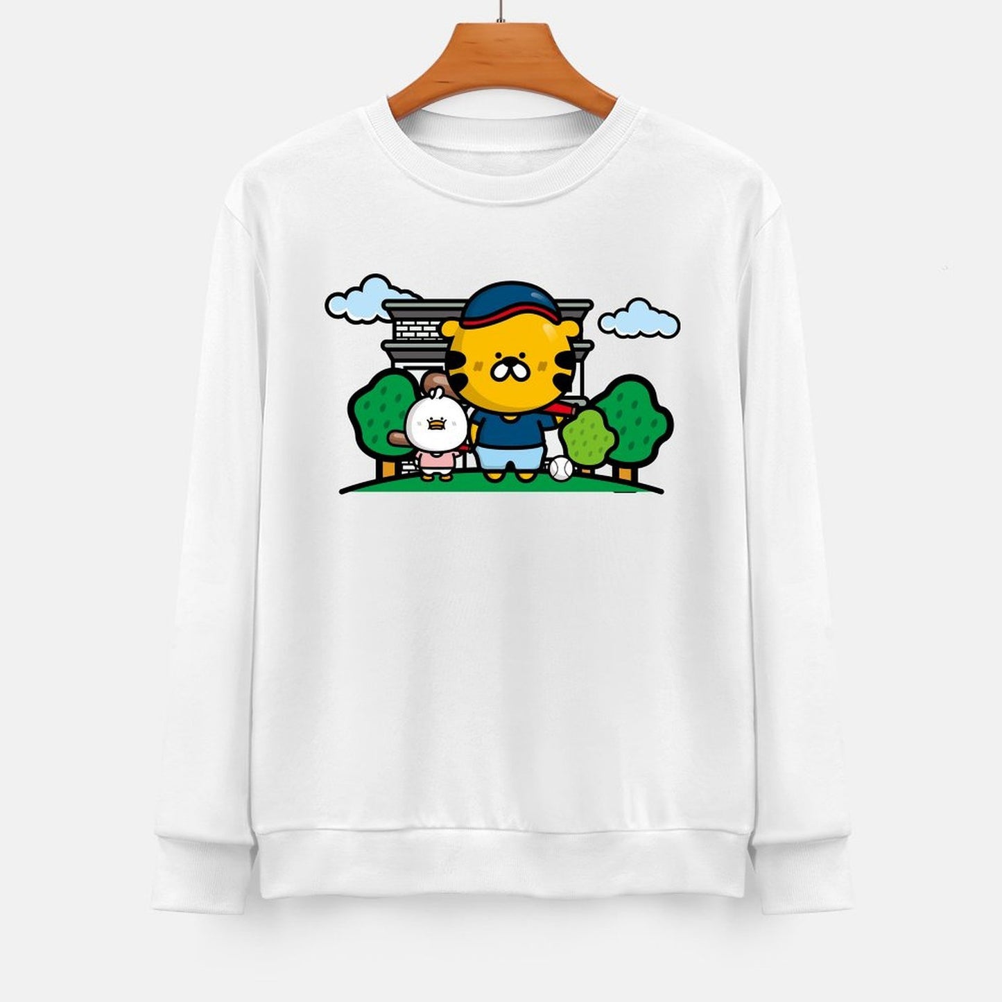 Front Patterned Long Sleeve TopVintage Series