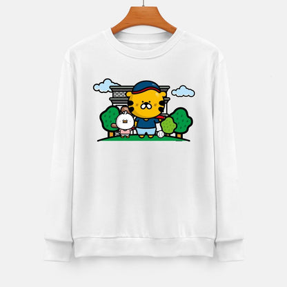 Front Patterned Long Sleeve TopVintage Series