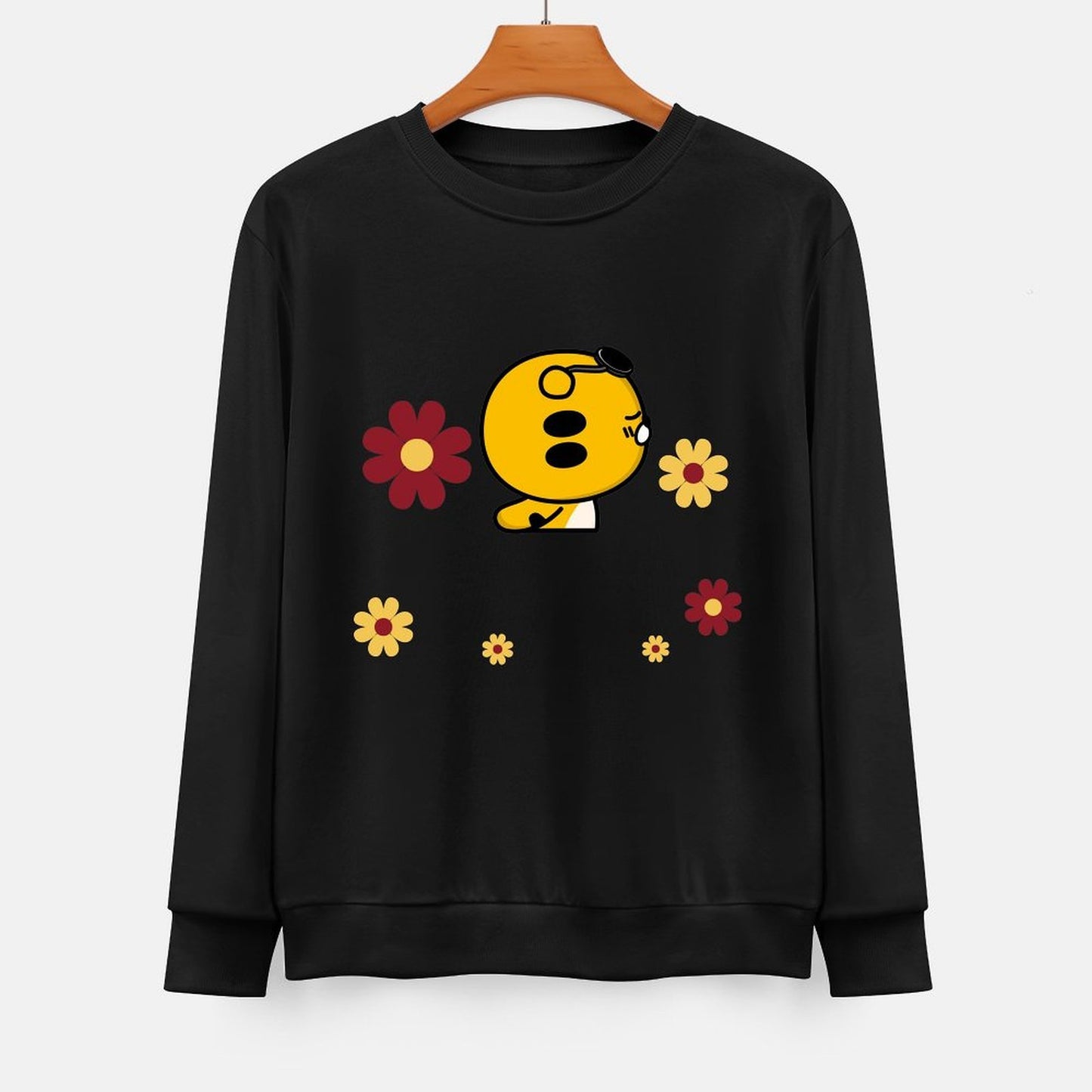 Front Patterned Long Sleeve TopLightweight Everyday