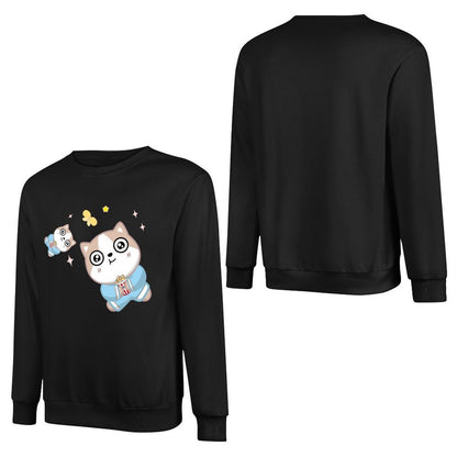 Front Patterned Long Sleeve TopEasyWear EverydayWear