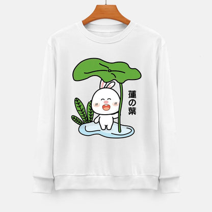 Front Patterned Long Sleeve TopEverydayComfort Crewneck