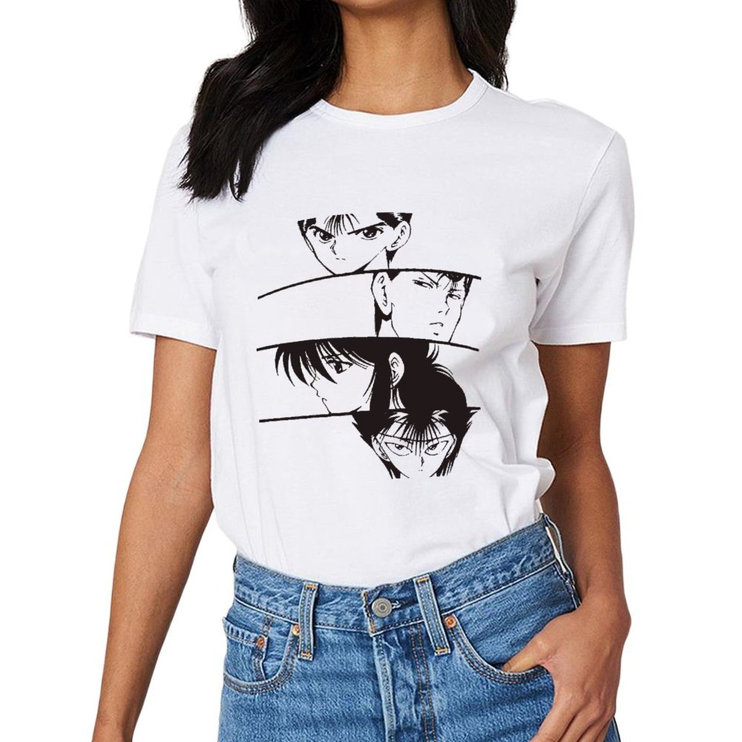 Inkmay Casual Cotton T-shirt Abstract Floral Design With Soft Colors Unisex T-shirtRegularFit PremiumSeries T-Shirt