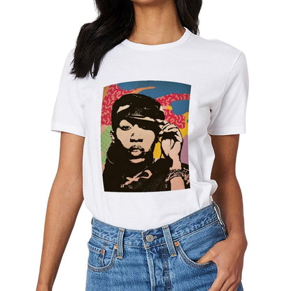 Inkmay Casual Cotton T-shirt Abstract Art With Bold Colors Unisex T-shirtHigh-Quality Relaxed T-Shirt