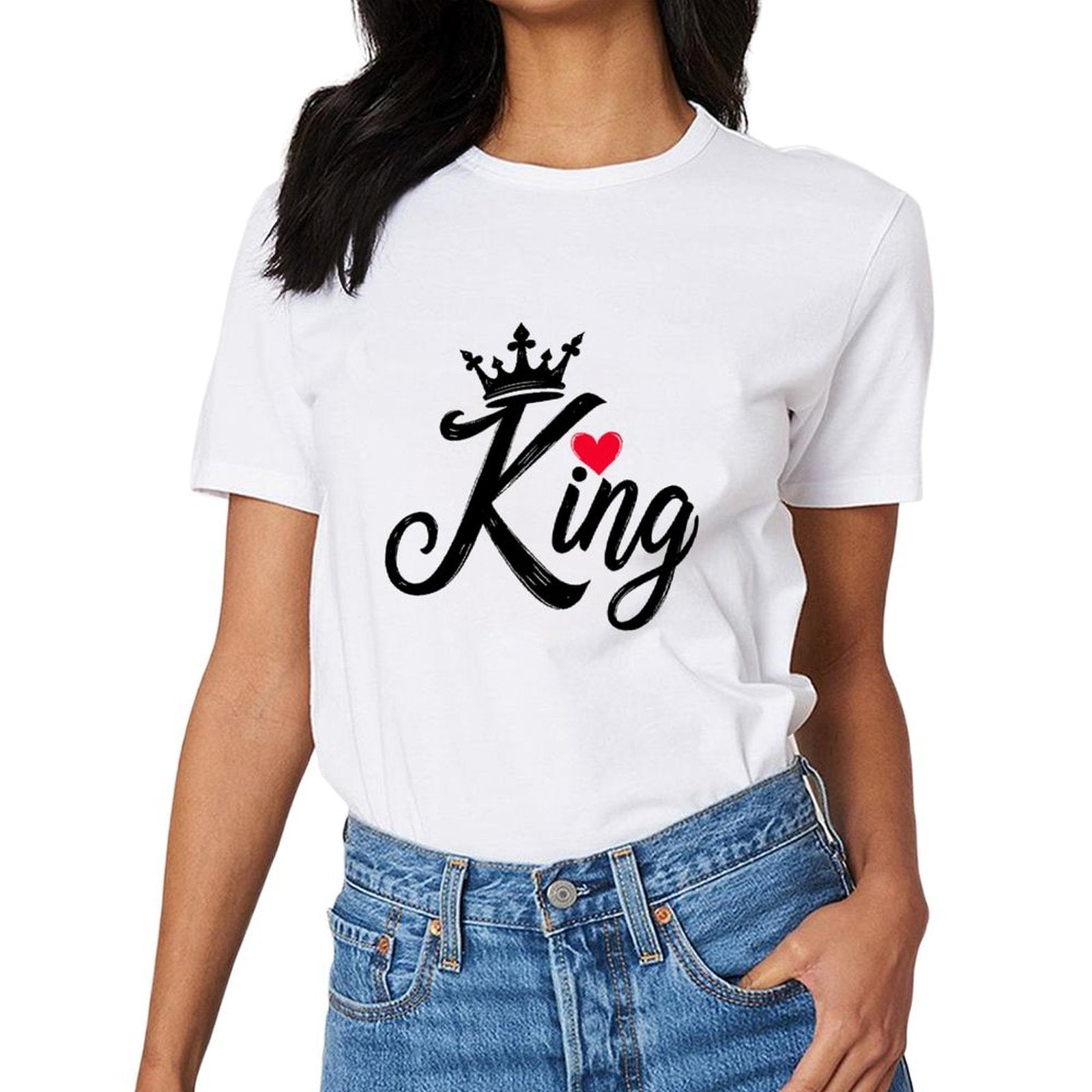 Inkmay Casual Cotton T-shirt Abstract Black Background With White Shapes Unisex T-shirtTrueComfort 100% Cotton T-Shirt