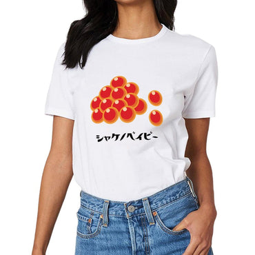 Inkmay Casual Cotton T-shirt Red Circles With Orange Outlines Arranged Unisex T-shirtLifestyleLine Essential T-Shirt