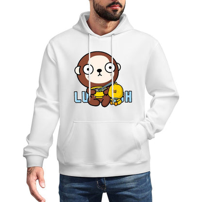 LooseFit Crisp Print Front Graphic Hoodies