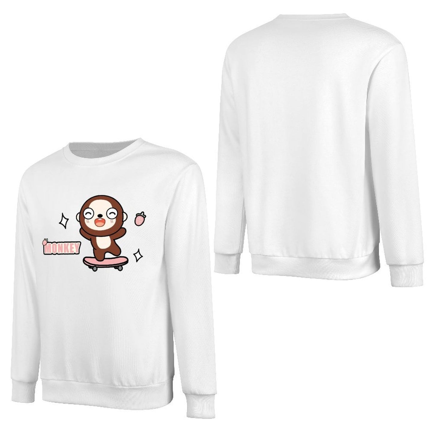 Front Patterned Long Sleeve TopCasual Daily