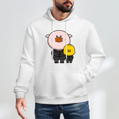 Easy-Care Breathable Front Graphic Hoodies