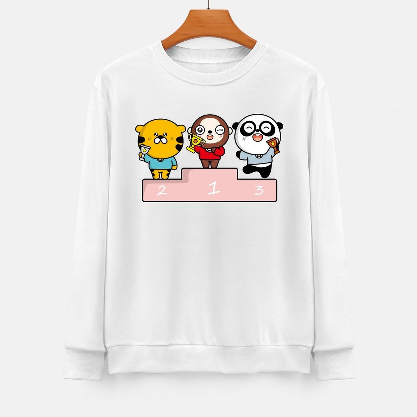 Front Patterned Long Sleeve TopModernFit SmoothWear