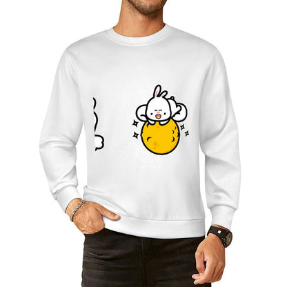 Front Patterned Long Sleeve TopMinimal Batch-Printed